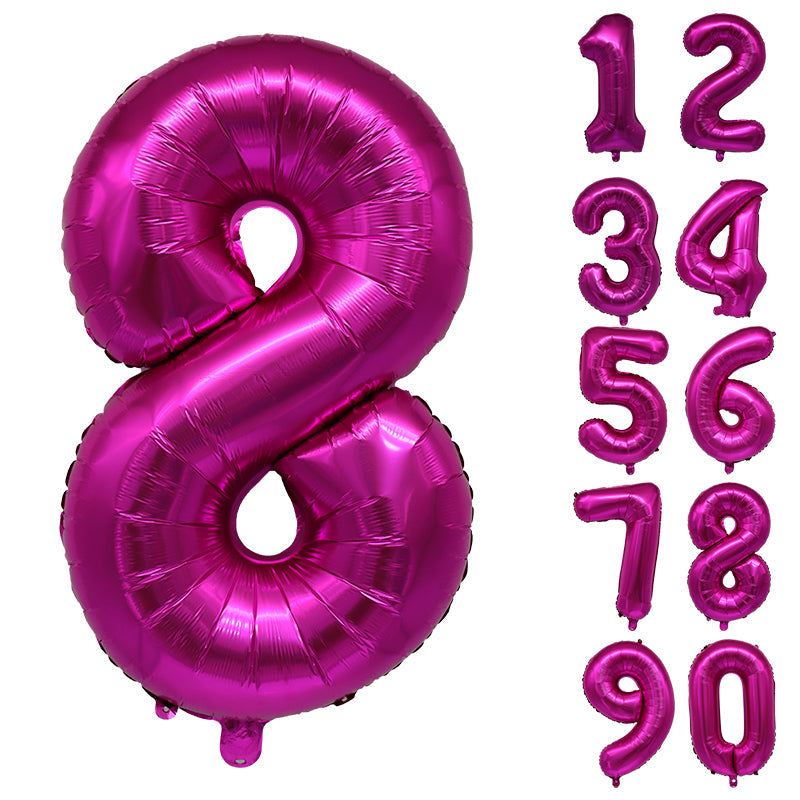 Number Balloons Birthday Pink 32“ Helium Giant Foil Large Birthday Age Party UK