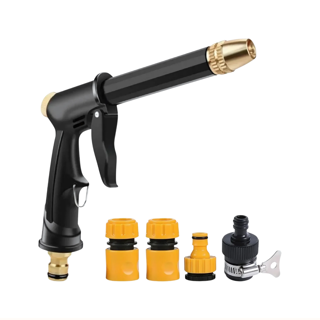 High Pressure Water Gun Hose Nozzle – Garden Watering & Car Wash Tool UK
