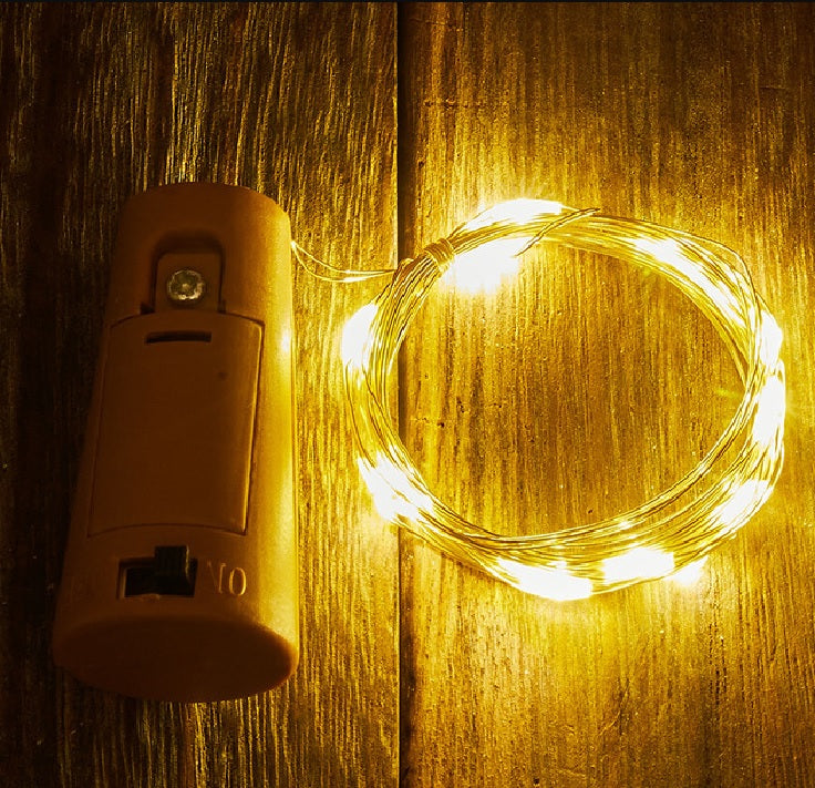 LED Lights Battery 10 LED 1m Bottle Fairy String Cork Christmas Wedding Party