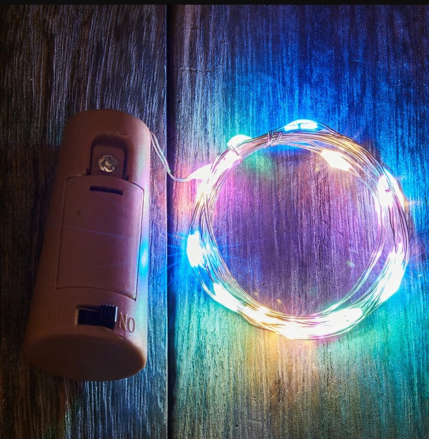 LED Lights Battery 10 LED 1m Bottle Fairy String Cork Christmas Wedding Party