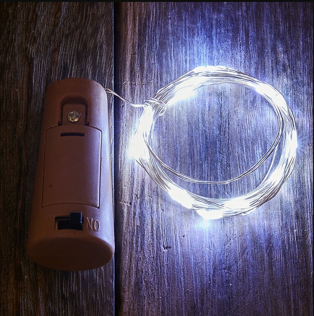 LED Lights Battery 10 LED 1m Bottle Fairy String Cork Christmas Wedding Party
