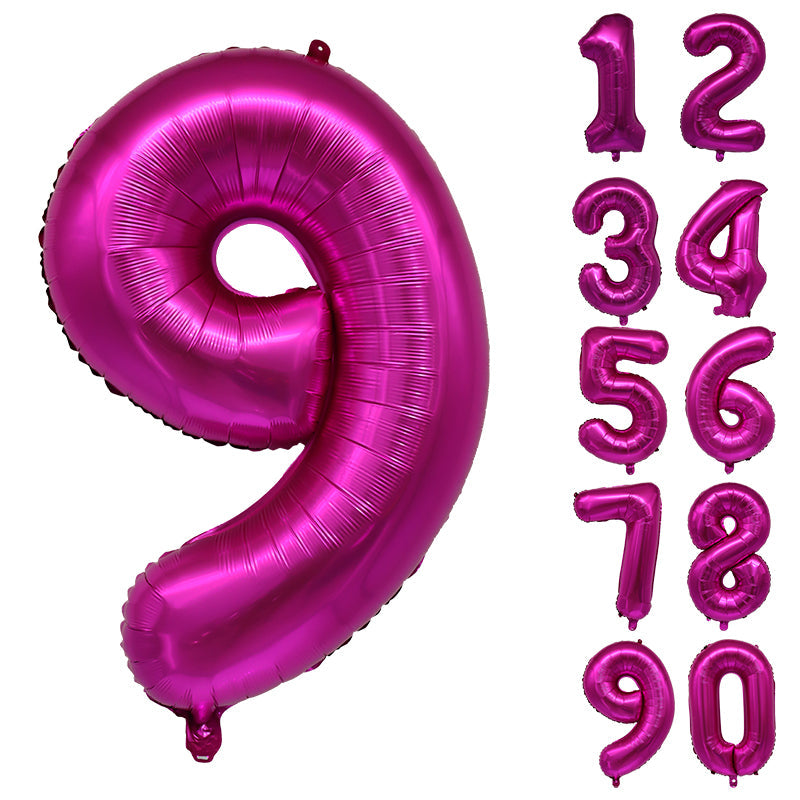Number Balloons Birthday Pink 32“ Helium Giant Foil Large Birthday Age Party UK