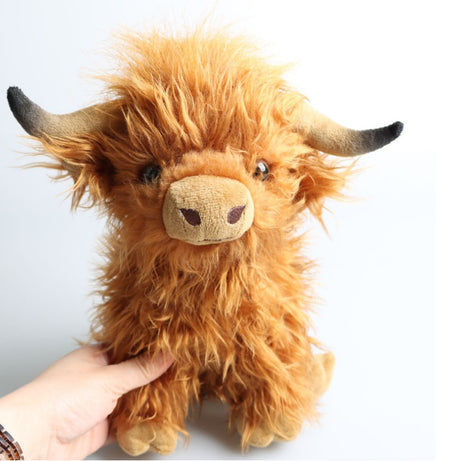 Clever Brown Highland Cow Coo Cuddly Toy Plush Stuffed Scottish Scotland Gift UK