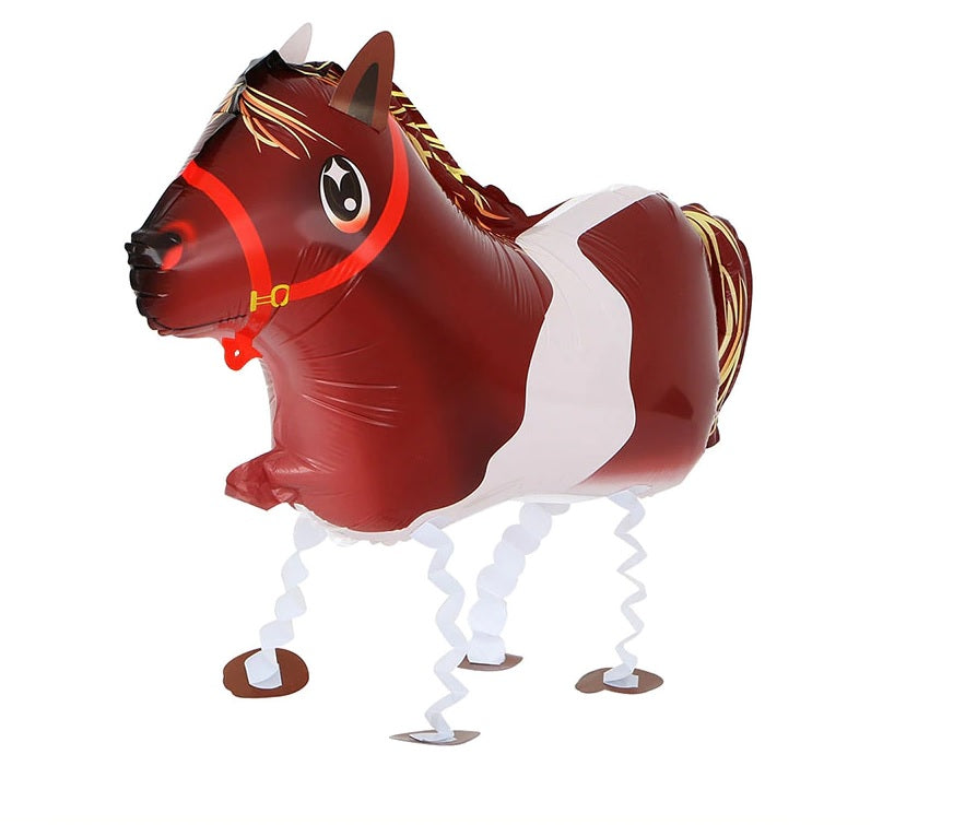 Horse Pony Balloon Walking Pet Animal Airwalker Foil Helium Kids Fun Parties Toys UK