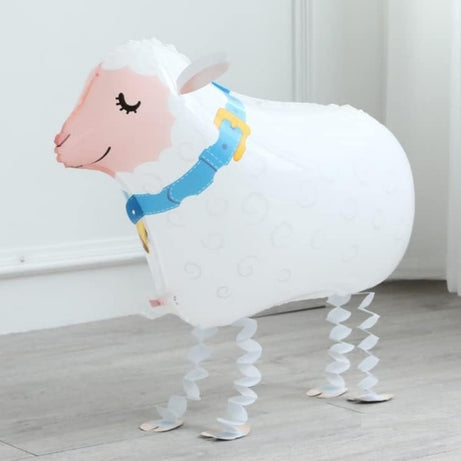 Sheep Balloon Walking Pet Animal Airwalker Foil Helium Kids Parties Toys Birthday Farm