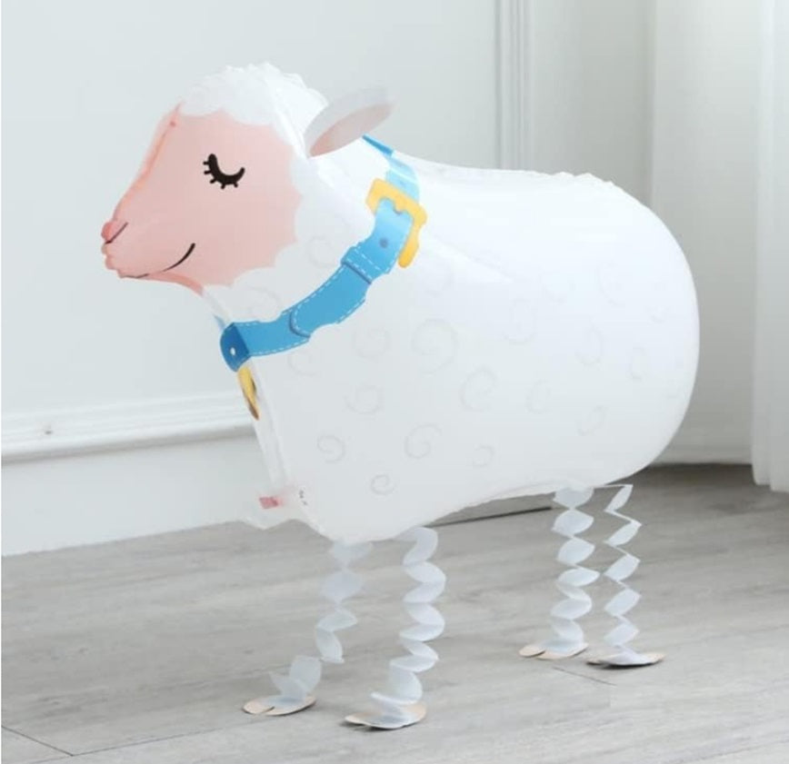 Sheep Balloon Walking Pet Animal Airwalker Foil Helium Kids Parties Toys Birthday Farm