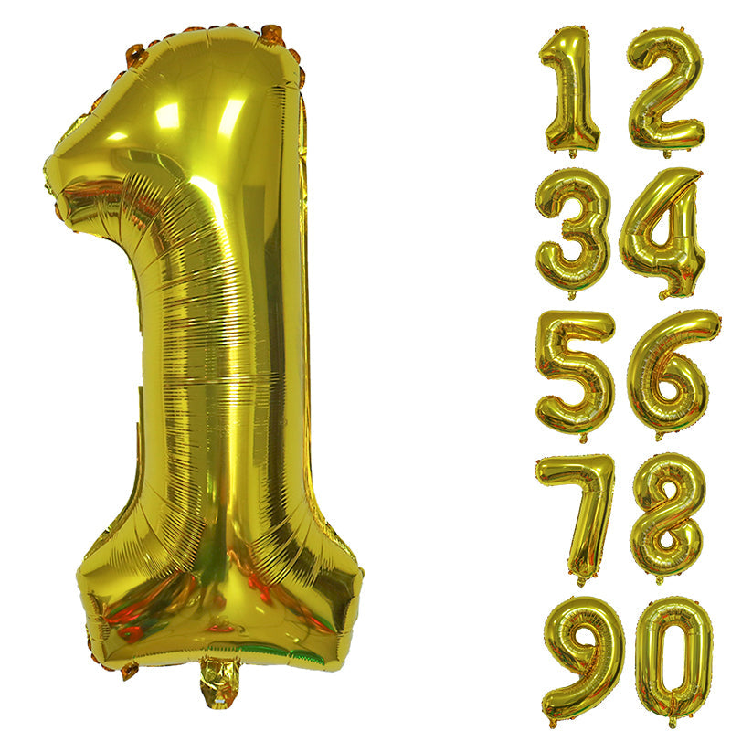 Number Balloons Birthday Gold 32“ Helium Giant Foil Large Birthday Age Party