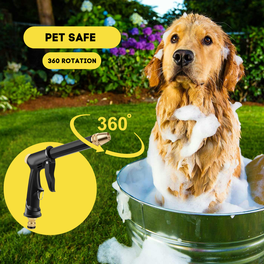 High Pressure Water Gun Hose Nozzle – Garden Watering & Car Wash Tool UK