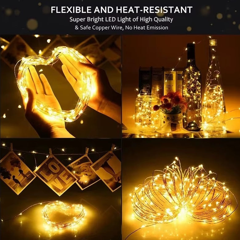 USB Fairy Light LED 2/5/10m Copper Wire String Xmas Party Remote Control Fun UK