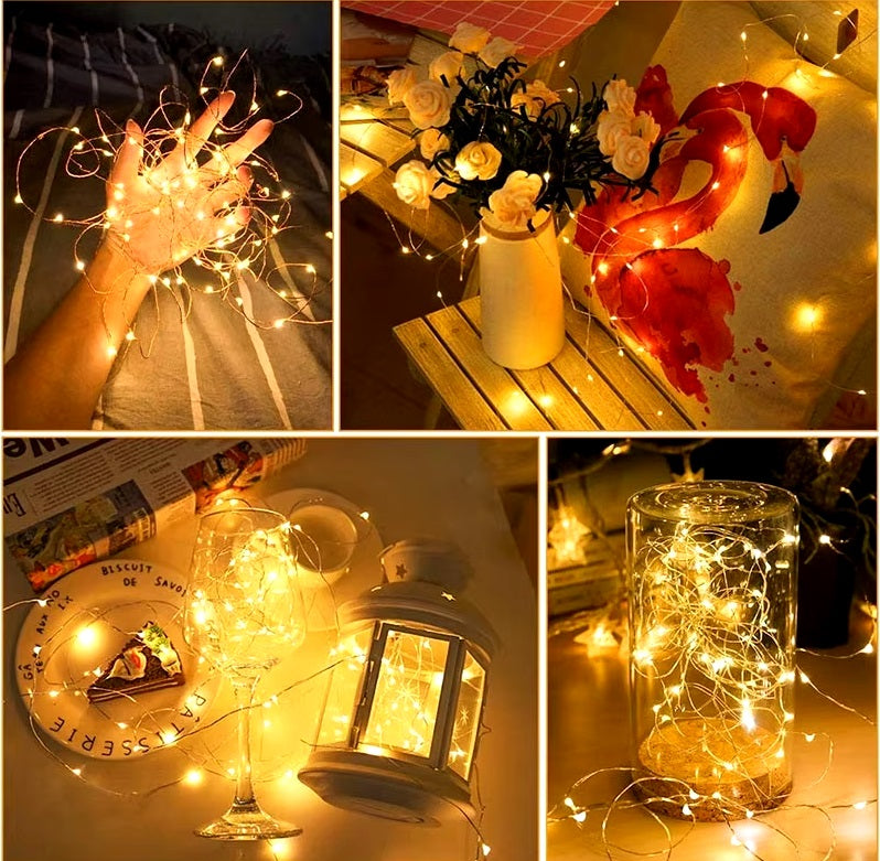 USB Fairy Light LED 2/5/10m Copper Wire String Xmas Party Remote Control Fun UK