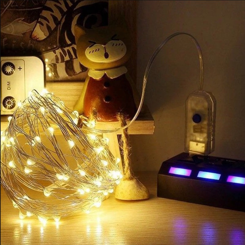 USB Fairy Light LED 2/5/10m Copper Wire String Xmas Party Remote Control Fun UK