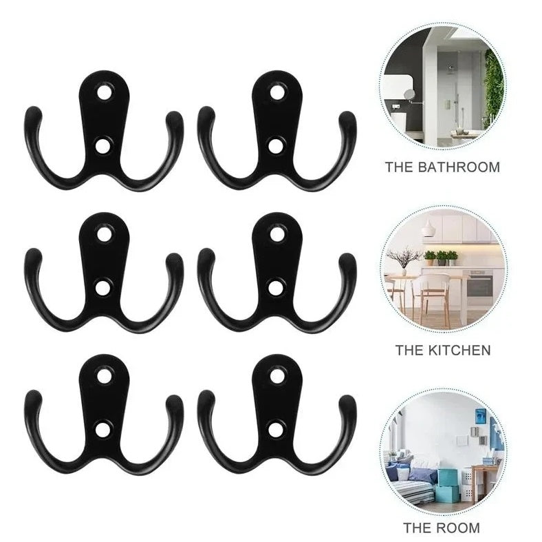 Coat Hooks Vintage  Cast Wall Mounted Cast Antique Hook Door Robe Clothes Hanging High Quality