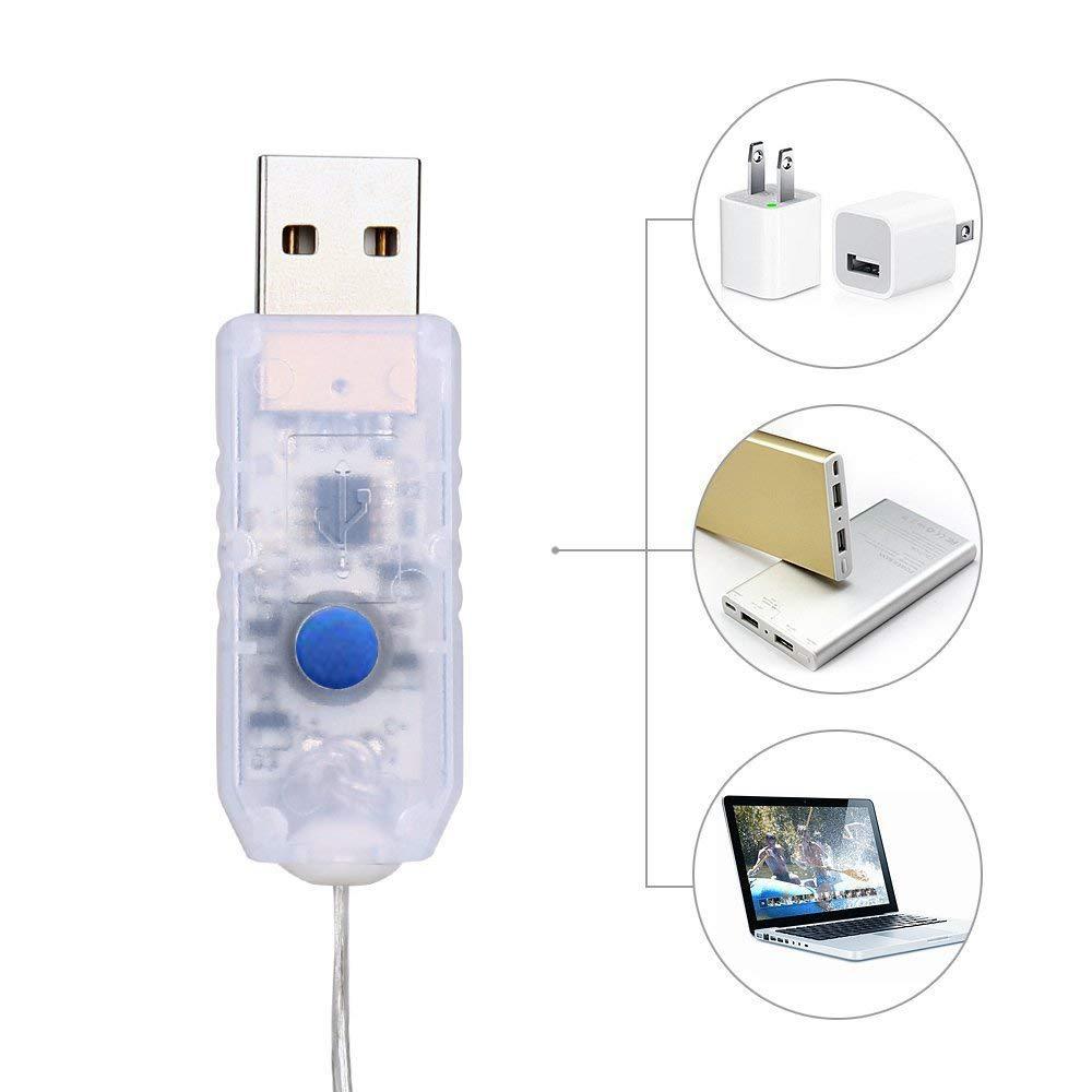 USB Fairy Light LED 2/5/10m Copper Wire String Xmas Party Remote Control Fun UK
