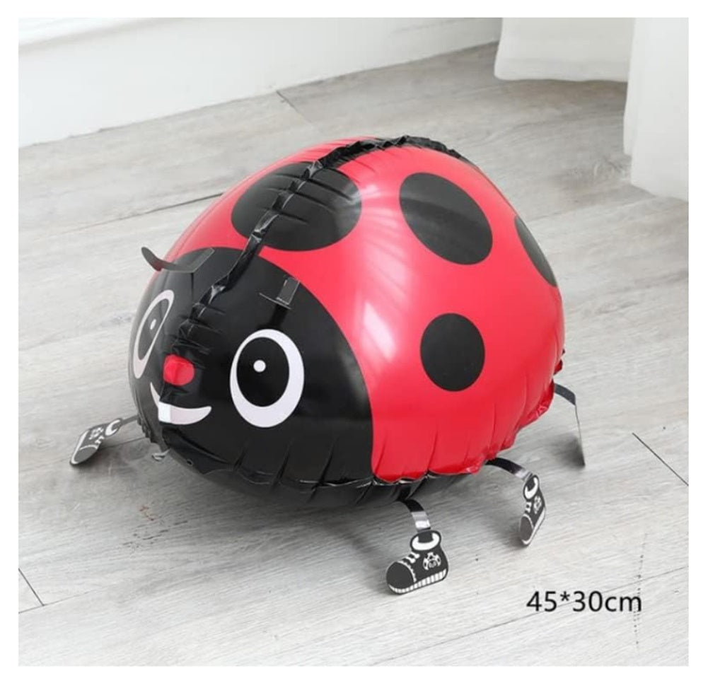Ladybug Balloon Walking Pet Animal Airwalker Foil Helium Kids Fun Parties Toys Birthday