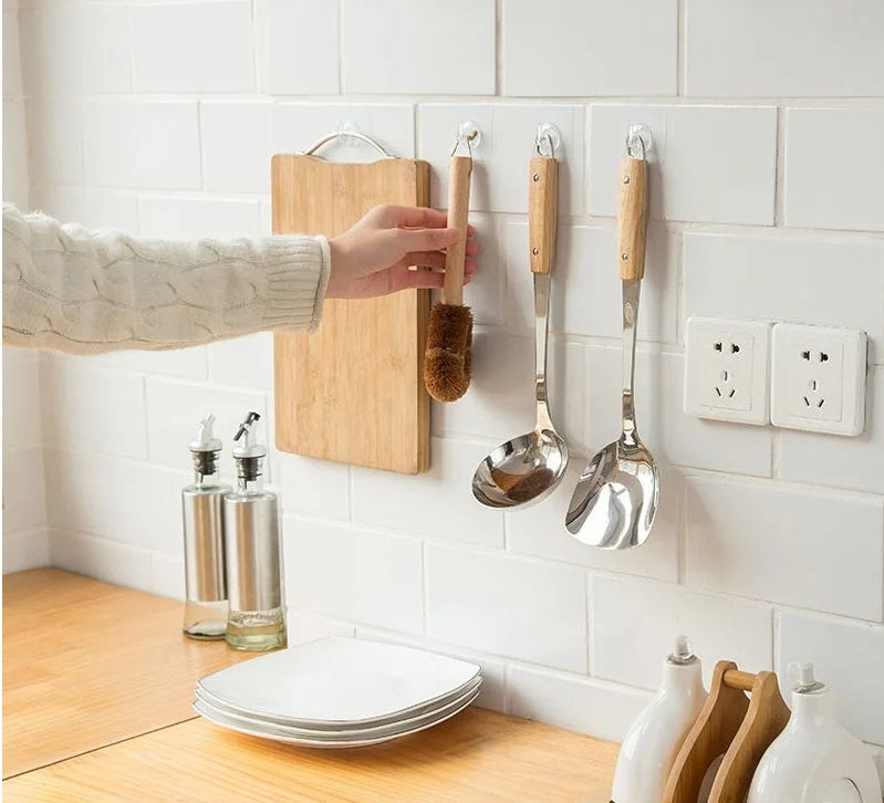 12 Pcs Coat Hooks Clear Strong Self Adhesive Door Wall Hangers Sticky Seamless Heavy Duty