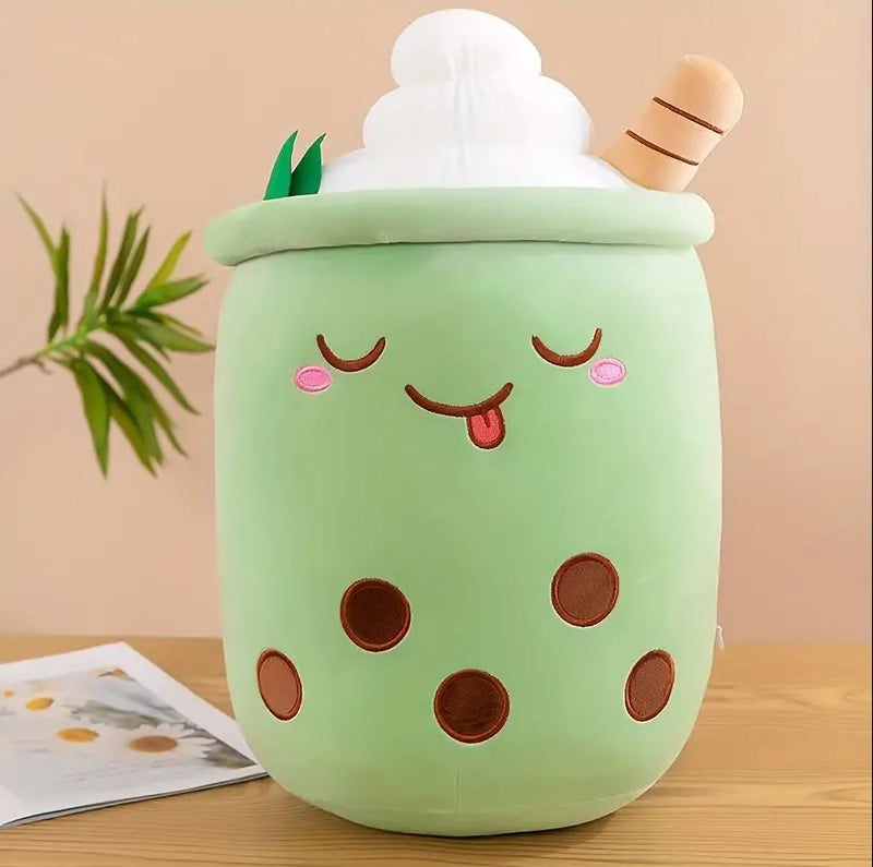 Plush Toy Bubble Tea Boba Cup Squish mallow Cute Soft Gift  Soft Kawaii Fun Kids Birthday Gift