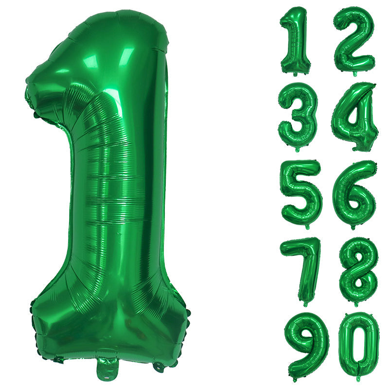 Number Balloons Birthday Green 32“ Helium Giant Foil Large Birthday Age Party UK