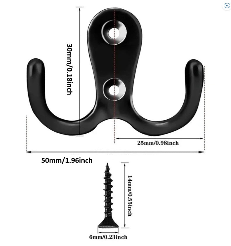 Coat Hooks Vintage  Cast Wall Mounted Cast Antique Hook Door Robe Clothes Hanging High Quality