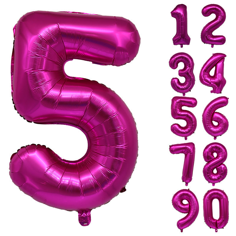 Number Balloons Birthday Pink 32“ Helium Giant Foil Large Birthday Age Party UK