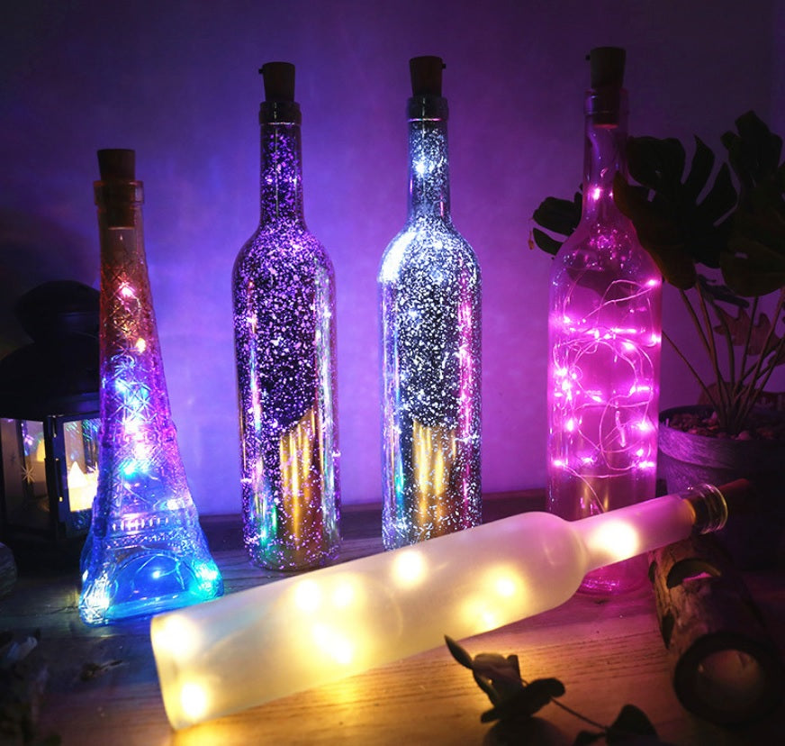 LED Lights Battery 10 LED 1m Bottle Fairy String Cork Christmas Wedding Party