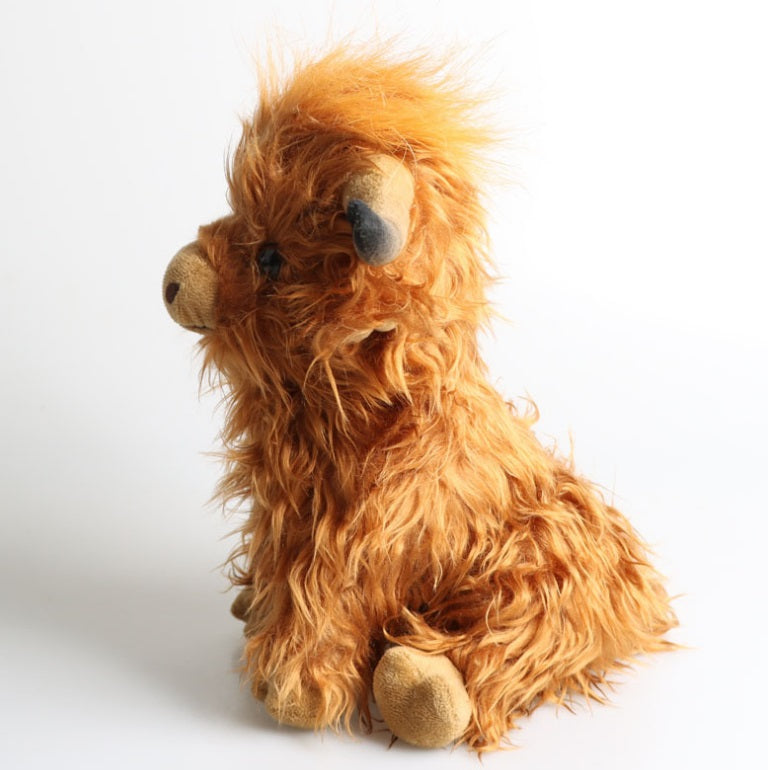 Clever Brown Highland Cow Coo Cuddly Toy Plush Stuffed Scottish Scotland Gift UK