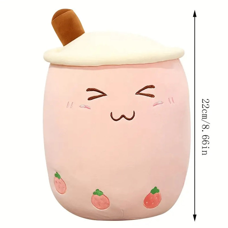 Plush Toy Bubble Tea Boba Cup Squish mallow Cute Soft Gift  Soft Kawaii Fun Kids Birthday Gift
