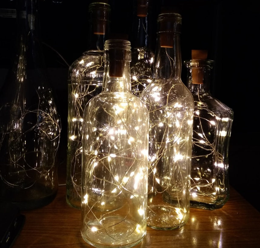 LED Lights Battery 10 LED 1m Bottle Fairy String Cork Christmas Wedding Party
