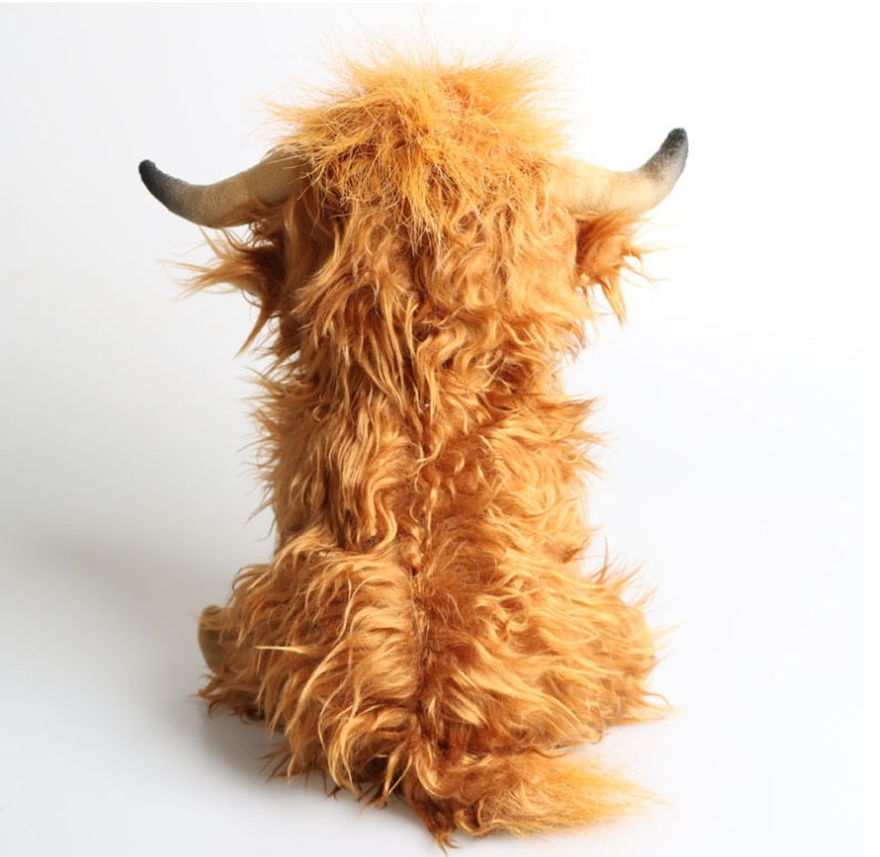 Clever Brown Highland Cow Coo Cuddly Toy Plush Stuffed Scottish Scotland Gift UK