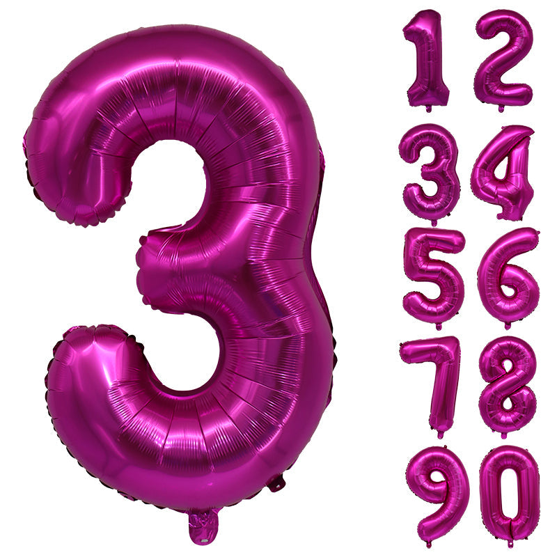 Number Balloons Birthday Pink 32“ Helium Giant Foil Large Birthday Age Party UK