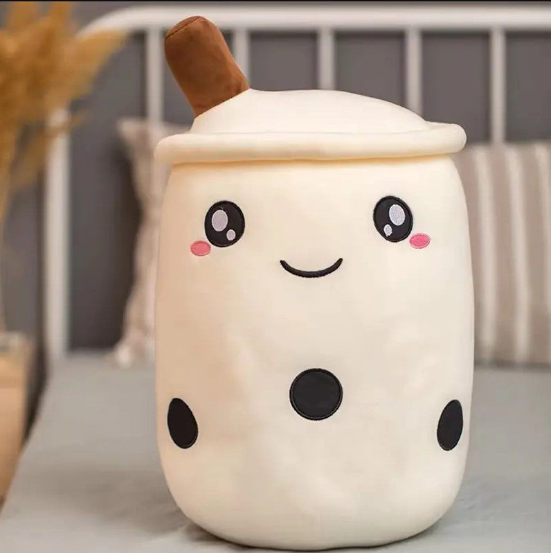 Plush Toy Bubble Tea Boba Cup Squish mallow Cute Soft Gift  Soft Kawaii Fun Kids Birthday Gift