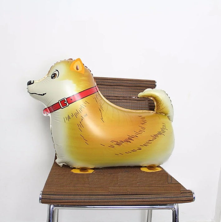 Collie Balloon Dog Walking Pet Animal Airwalker Foil Helium Kids Parties Toys Birthday Farm
