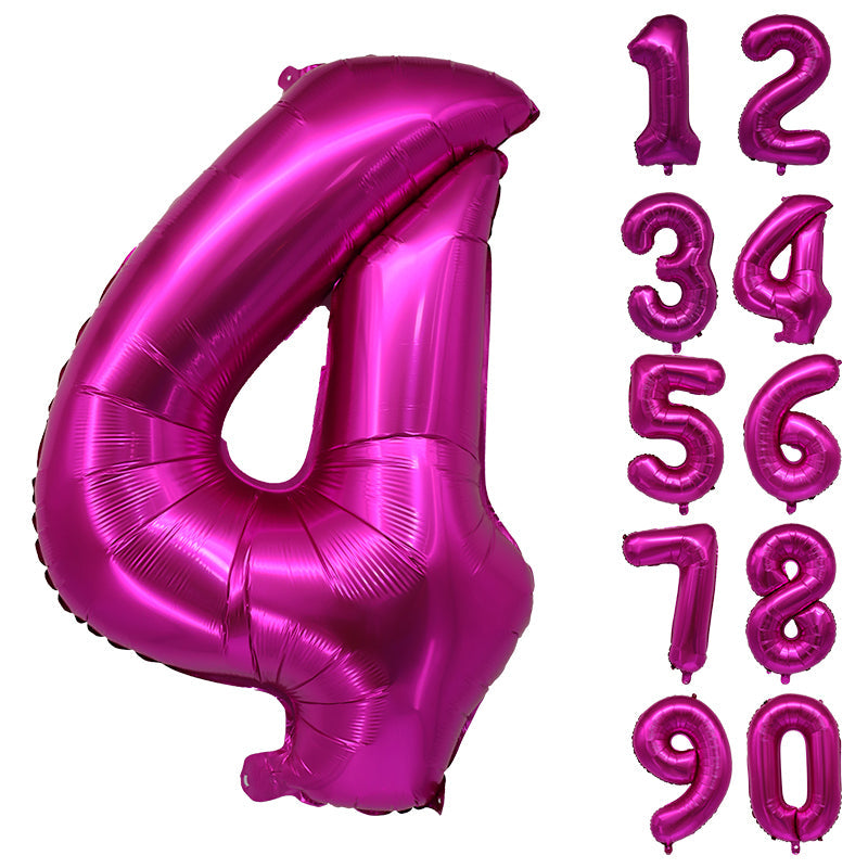 Number Balloons Birthday Pink 32“ Helium Giant Foil Large Birthday Age Party UK