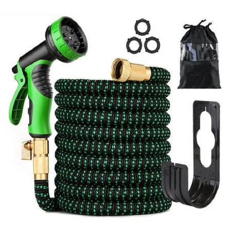 Garden Hose Heavy Duty 25-100FT Expandable Flexible Pipe Water Spray Gun 10 Modes