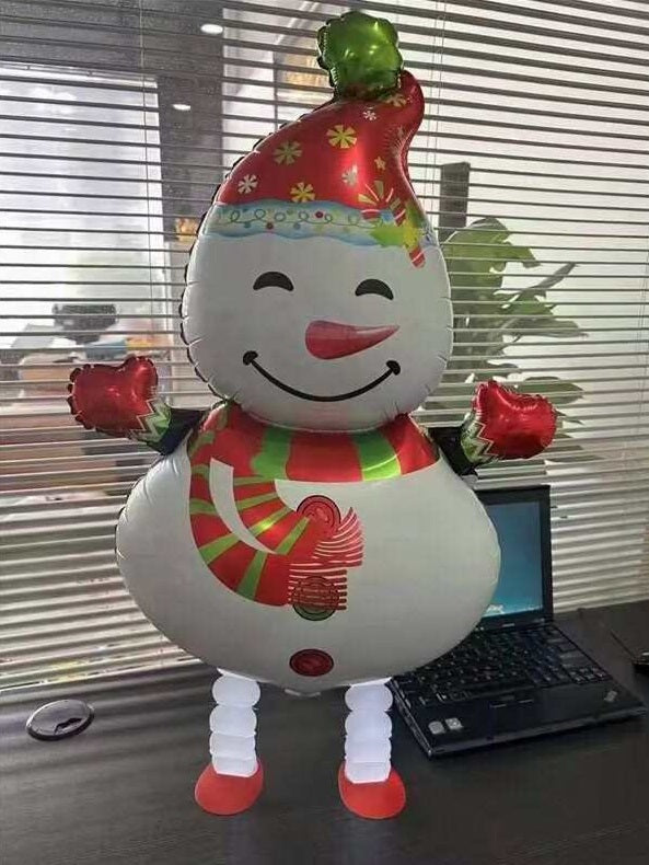 Snowman Balloon Merry Christmas Walking Balloon Xmas Foil Helium Party Children Birthday Decoration