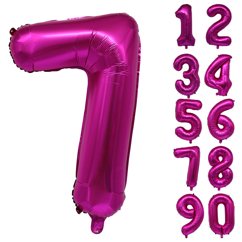 Number Balloons Birthday Pink 32“ Helium Giant Foil Large Birthday Age Party UK