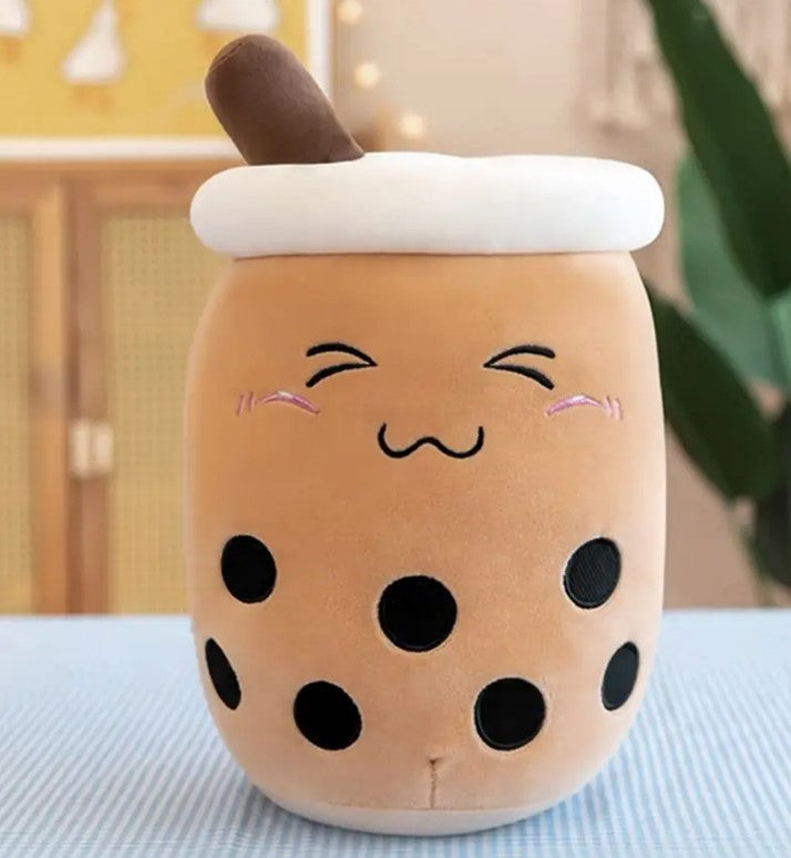 Plush Toy Bubble Tea Boba Cup Squish mallow Cute Soft Gift  Soft Kawaii Fun Kids Birthday Gift