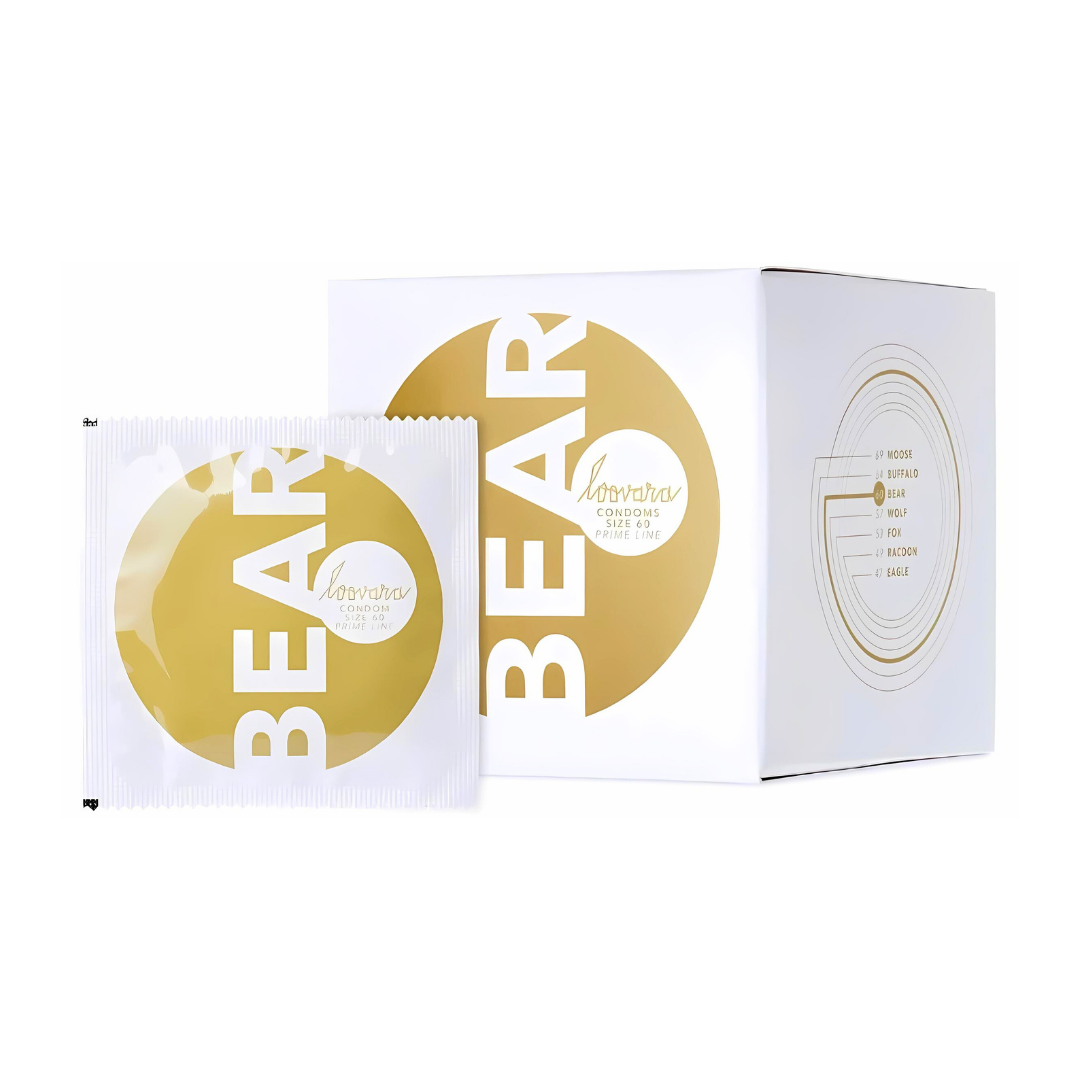 Condoms Loovara Vegan Rubber Pack of 12 - Bear 60mm