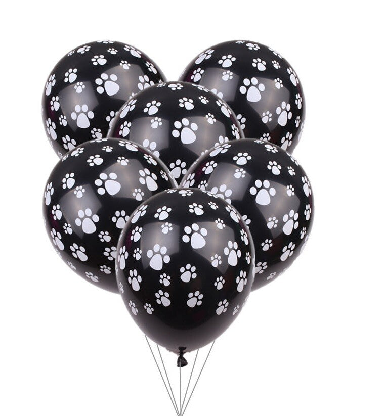 Balloons Animal Paw Print 12” Party Boys Girl Décor Birthday ZOO Jungle Farm x10
