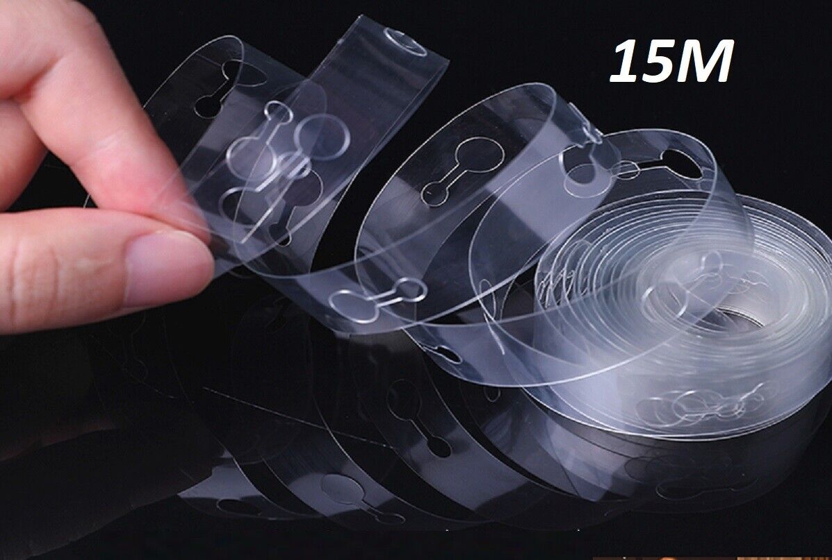 15M Balloon Strip Arch Party Connect Chain Plastic Tape Garland String Wedding
