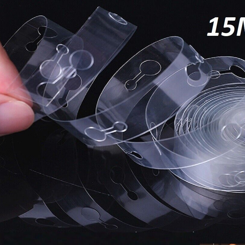 15M Balloon Strip Arch Party Connect Chain Plastic Tape Garland String Wedding