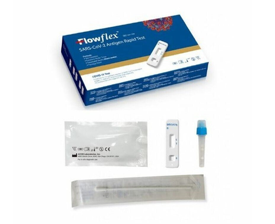 5x Flowflex Covid -19 Single Test Rapid Antigen Lateral Flow July 2026 HomeTest