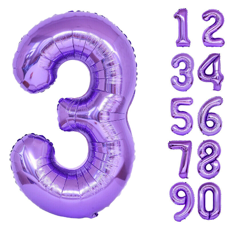 Giant Foil Number Balloons letter Air Helium Birthday Age Party Wedding 32