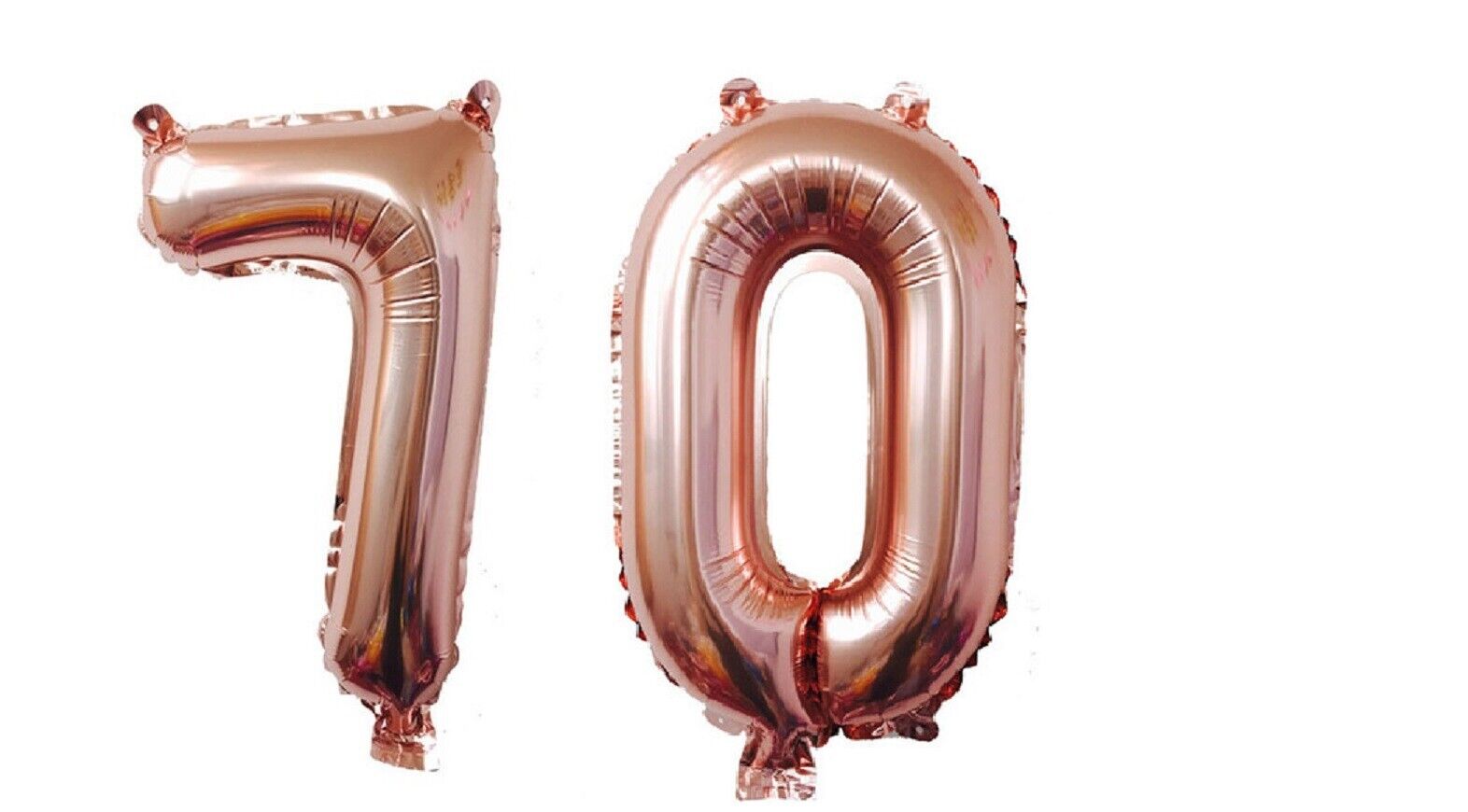 Happy Birthday Balloons Rose Gold Foil Number 16th 18th 21st 30th 40th 50th 60th