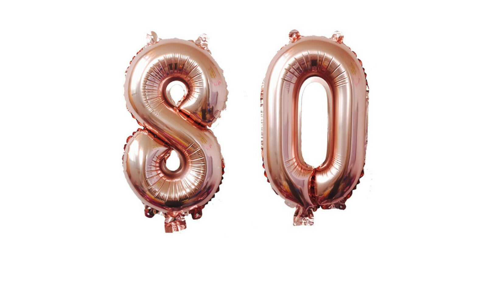 Happy Birthday Balloons Rose Gold Foil Number 16th 18th 21st 30th 40th 50th 60th