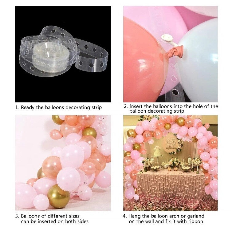 Garland Balloons Arch Set Pink Kit Birthday Wedding Party Baby Shower Wedding