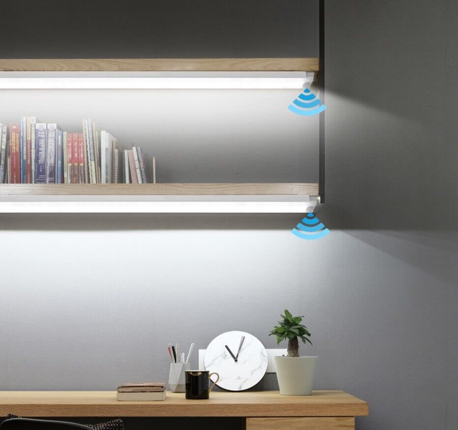 LED Wireless Rechargeable Light PIR Motion Sensor Strip Cabinet Closet Lamp DIY