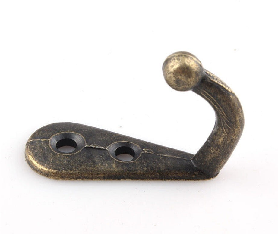 10x Coat Hooks Vintage Wall Mounted Cast Antique Hook Door Robe Clothes Hangings