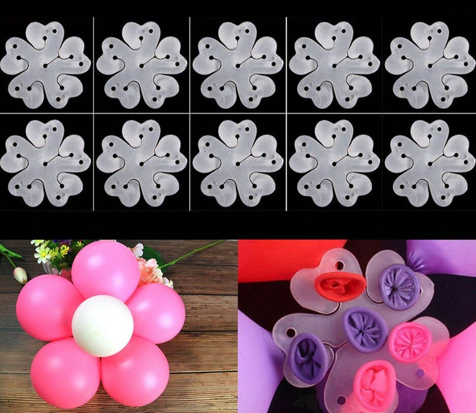 1-20 Garland Balloon Flower Clips Ties Fun Decoration Party Accessories Holder