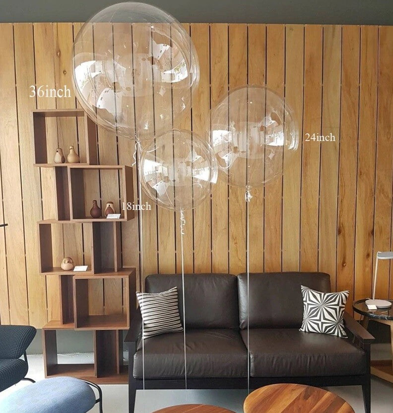Bobo Clear Balloon Transparent Helium Huge  Party Wedding  Birthday 18” 24” 36”