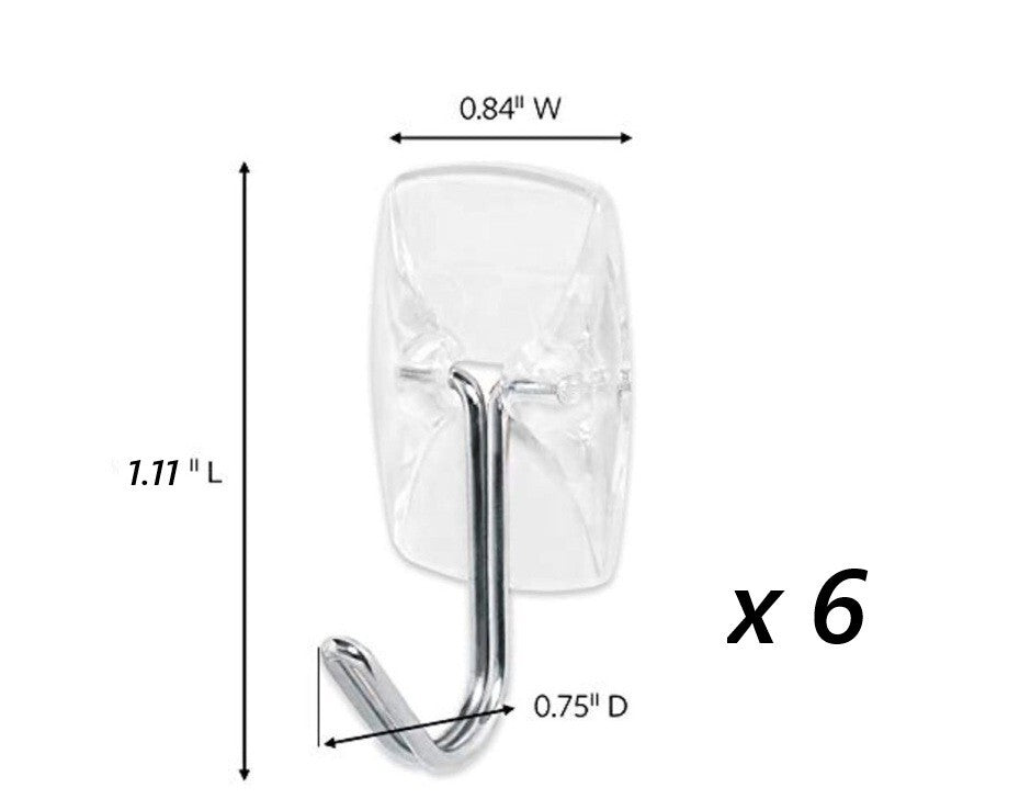 Command Hooks Clear  Decorating Utility Adhesive Stick on UK 3M Damage Free